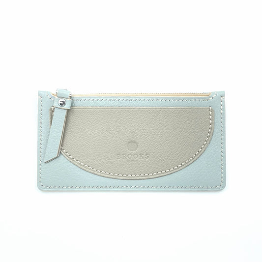 Zipped Zipper Wallet (Light Grey)