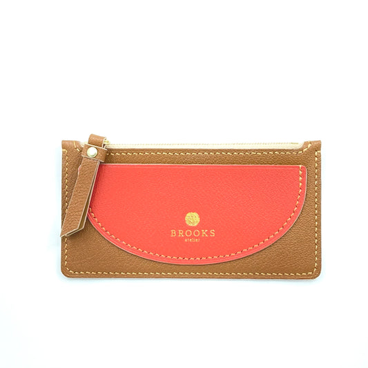 Zipped Zipper Wallet (Golden Brown)